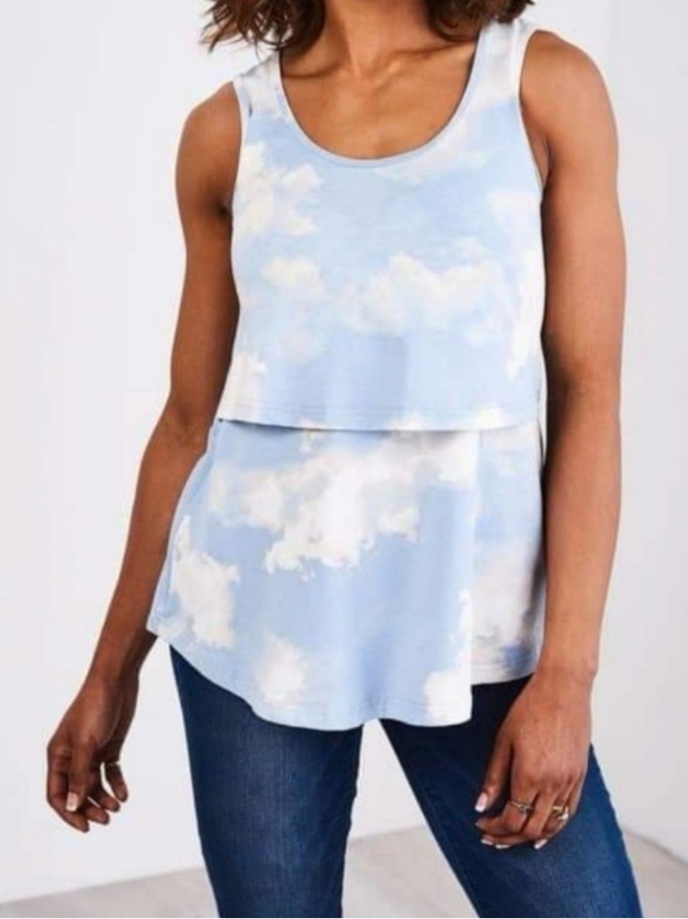 LATCHED MAMA Breastfeeding Tank Top Size Large (Nursing Top)